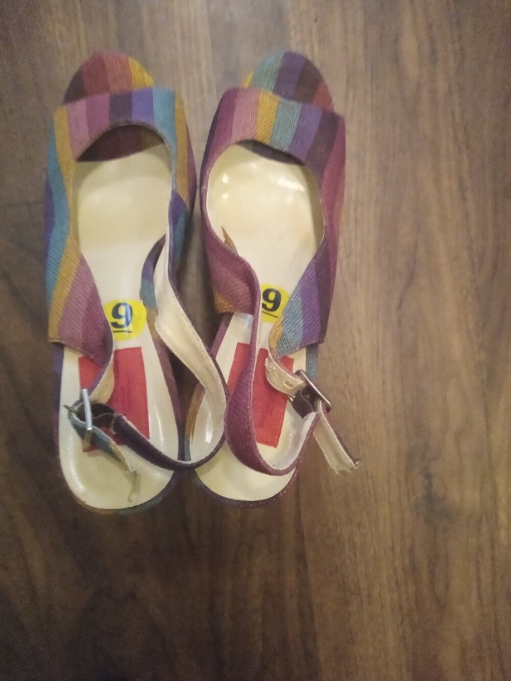 Never worn multi color heels - Picture 2 of 4